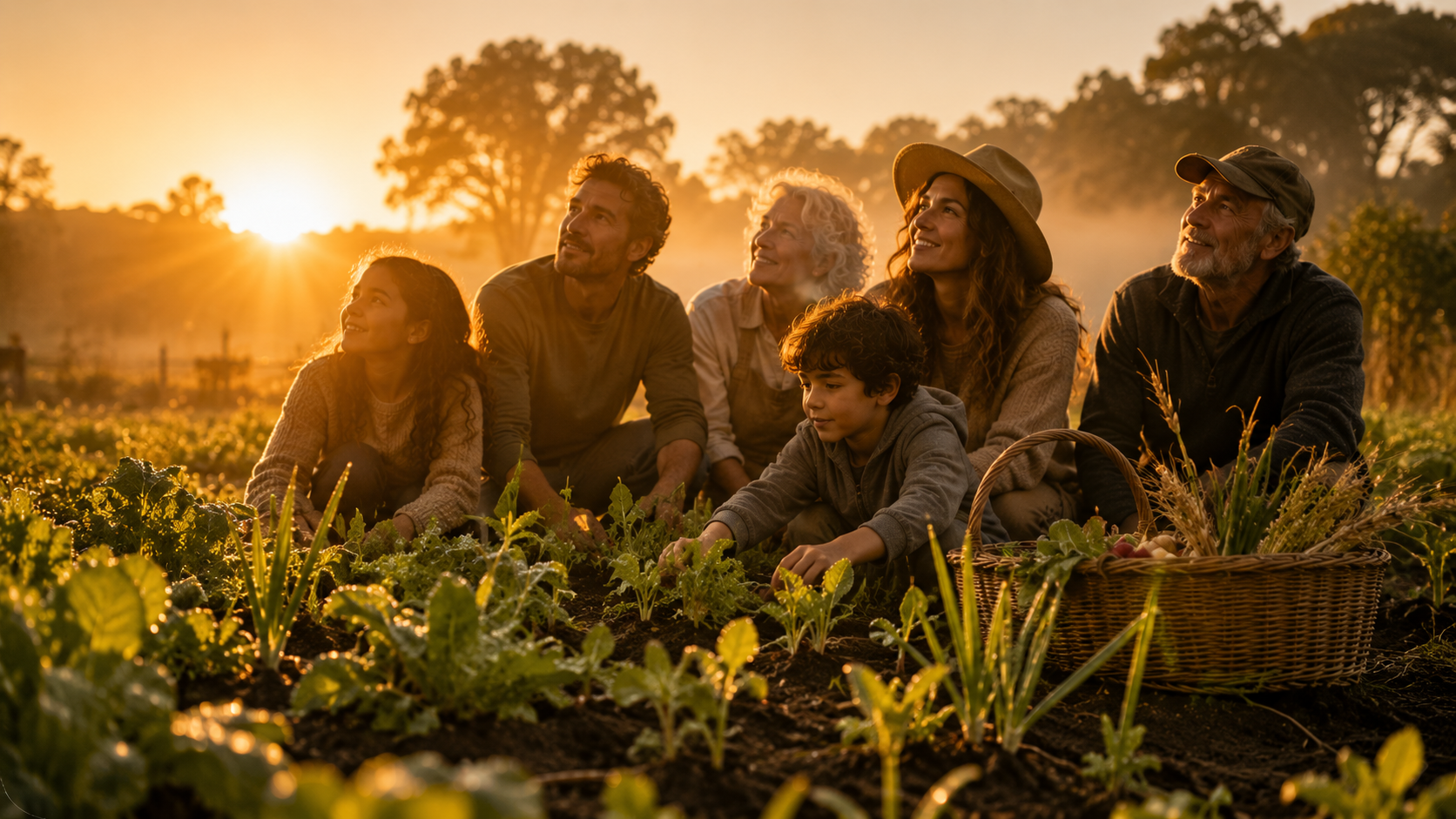 Sunrise over new growth, Firstfruits resurrection imagery
