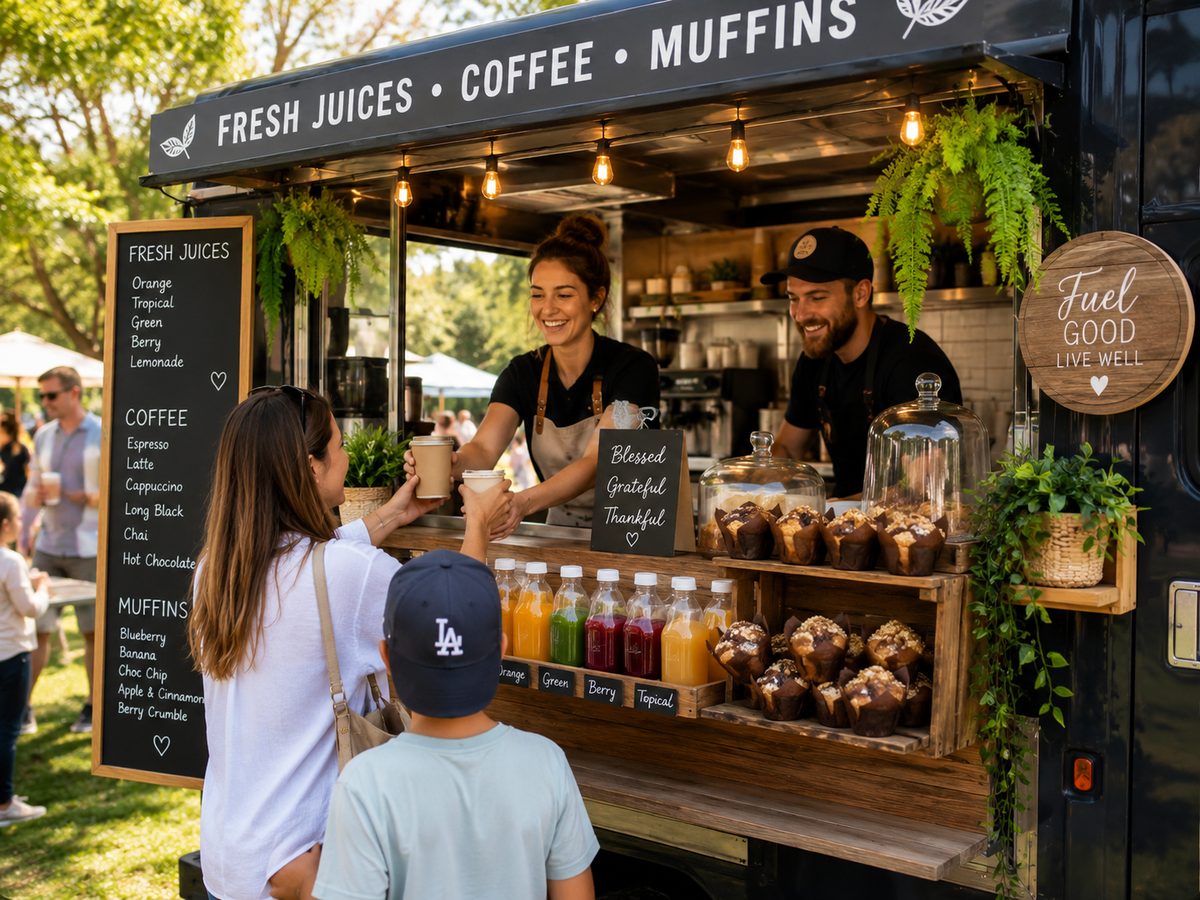 Coffee and food at Kingdom Festival